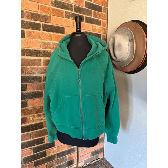 lululemon athletica Tops - Lululemon Scuba Oversized Hoodie Full Zip Green Women's XL XXL TG TTG